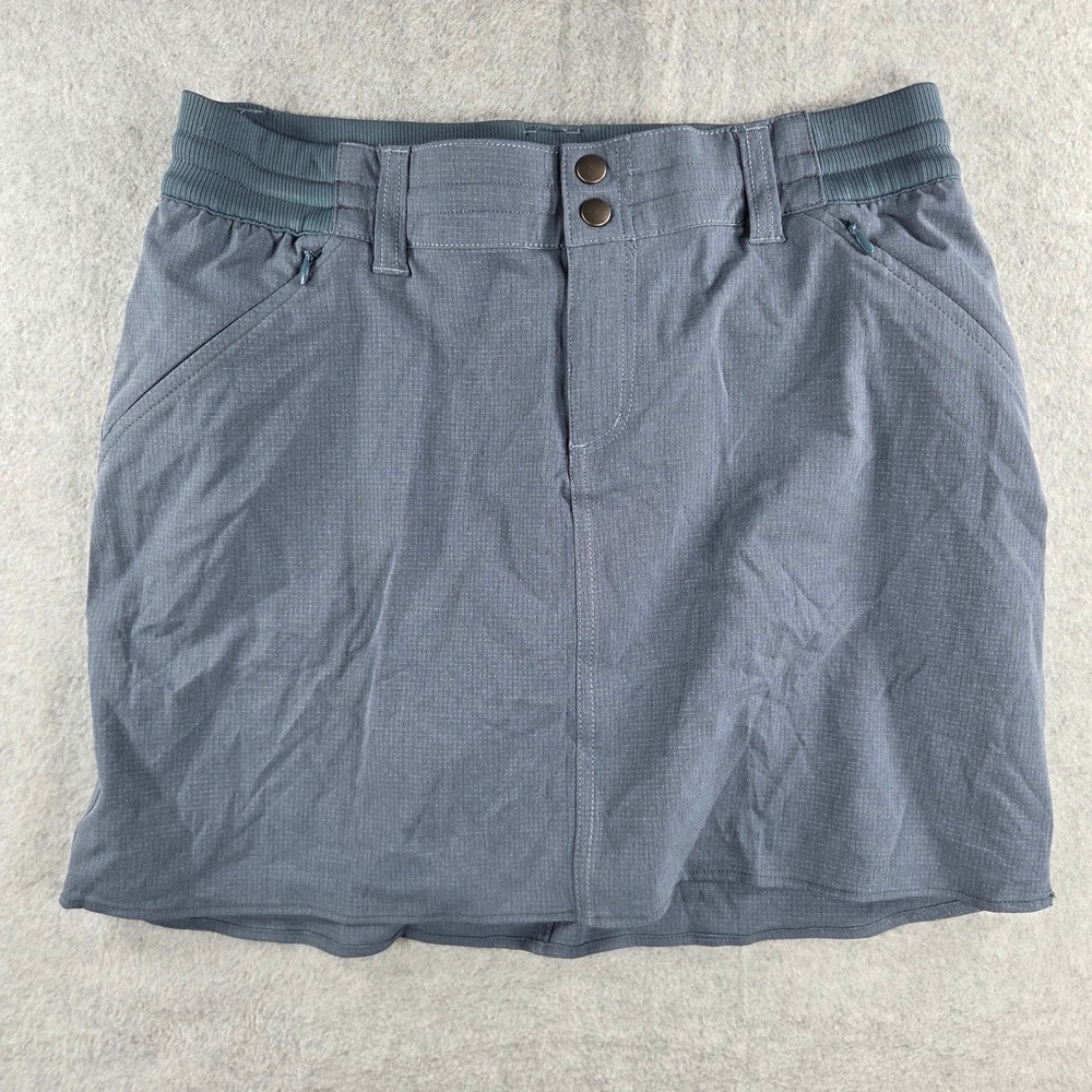 Kuhl Skort Women Size 6 Blue Grey Hiking Outdoor Ripstop Athletic Skirt